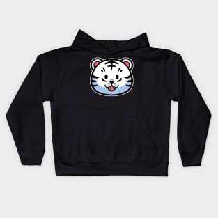 Cute White Tiger - available bengal too Kids Hoodie